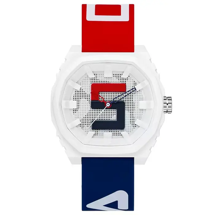 Nouvelle montre sport à quartz pour homme résistante aux chocs cadran bleu et blanc affichage de la date bracelet en caoutchouc pour tenues décontractées et cadeaux d'occasion