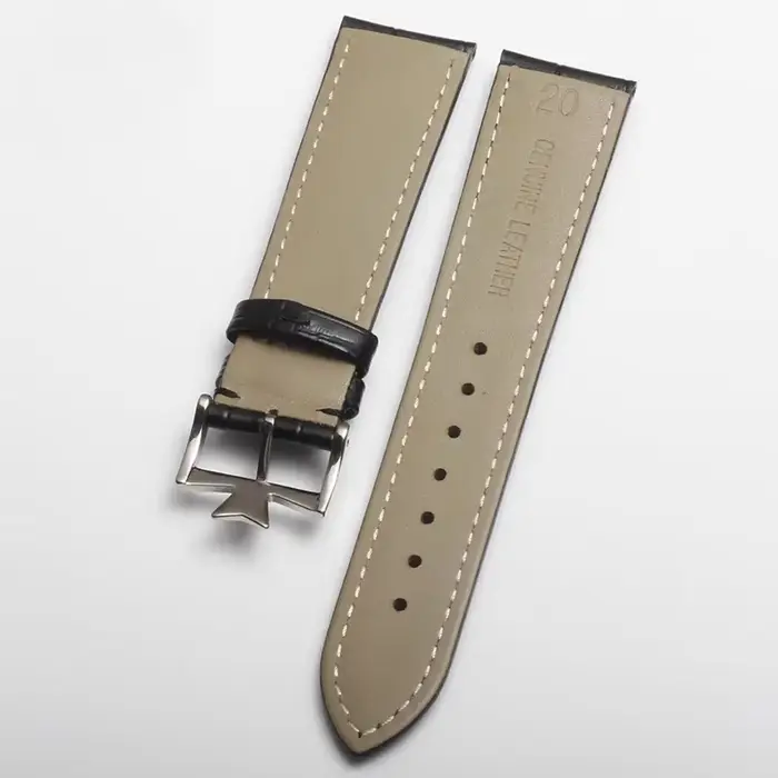 Pour Vacheron Constantin Patrimony VC noir marron bracelet en cuir véritable de vachette