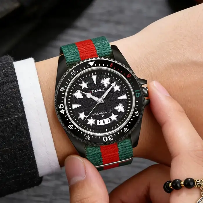 Montre à quartz avec calendrier