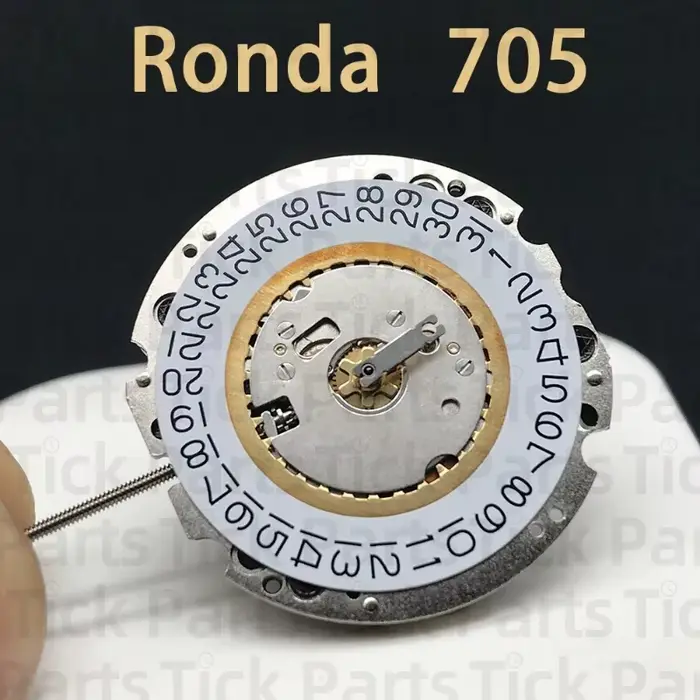 Nouveau mouvement de montre à Quartz Ronda 705 avec affichage de la Date une bijou Plus batterie mou
