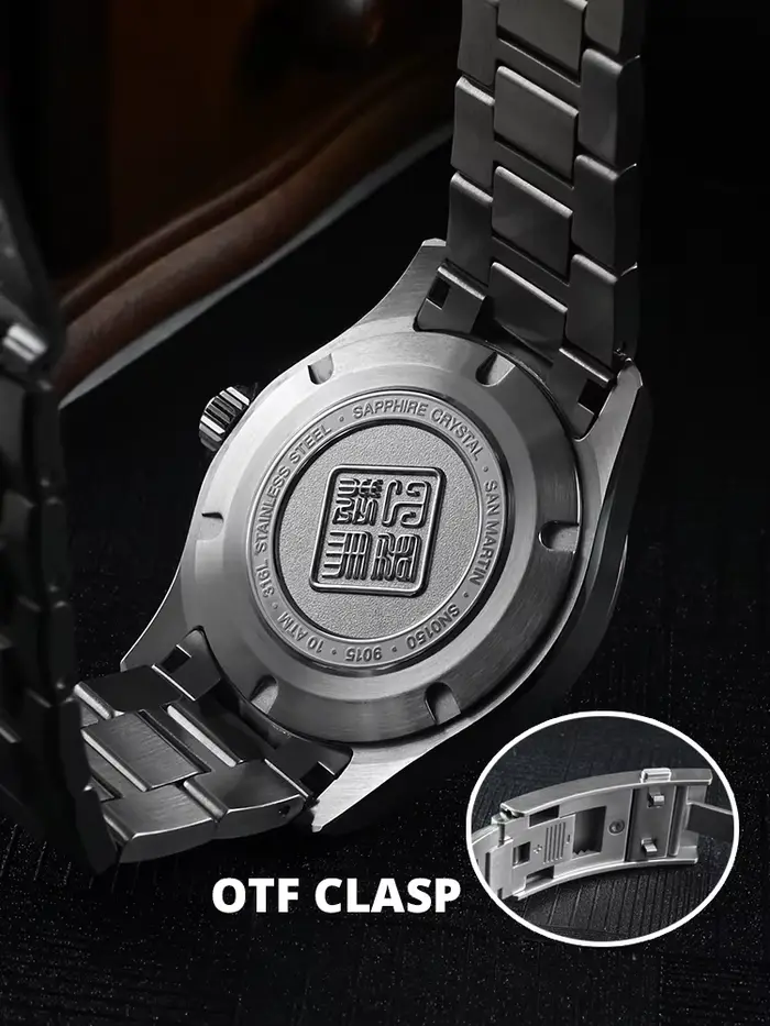 San Martin officiel 39mm Guilloche vadrouille cadran Gada montre mis5 9015 luxe hommes montres mécaniques automatiques 10 ATM reloj SN0150