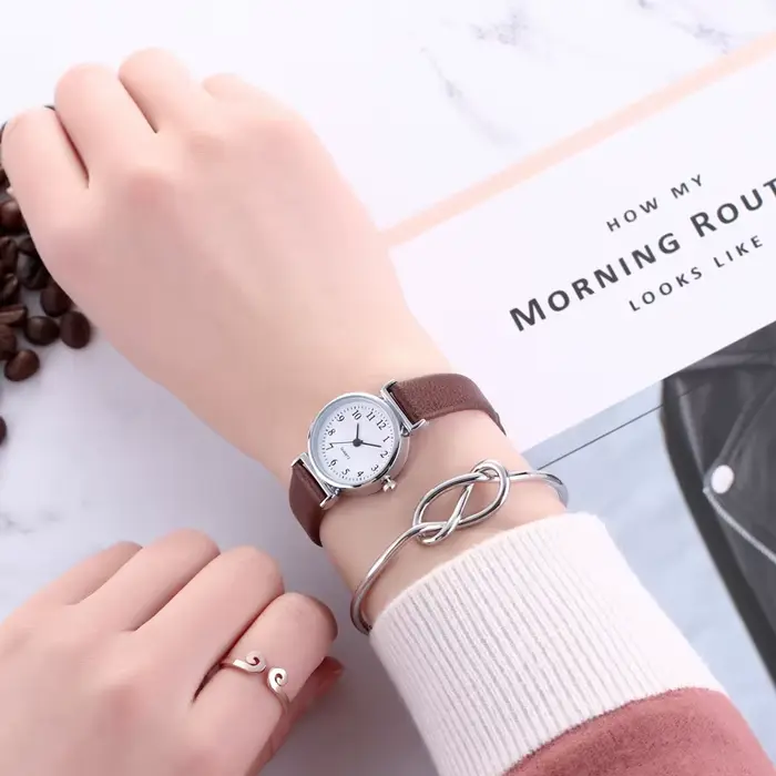 Montres dames amant 2025 nouveauté bracelet en cuir élégant mode femmes montre montre-bracelet à Quartz décontractée