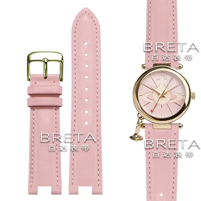 Bracelet de montre en cuir véritable pour femme Vivienne Westwood, bracelet de remplacement 18x10mm 