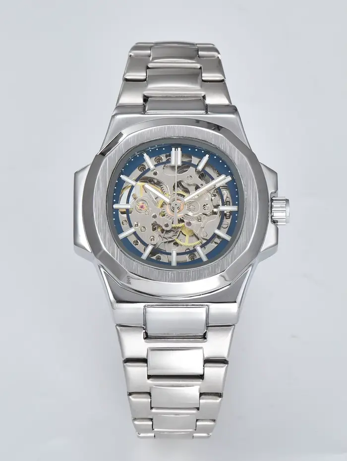 LONGLUX PROMOTION Montre mécanique automatique pour homme, vente en gros, sans logo, étanche, squele