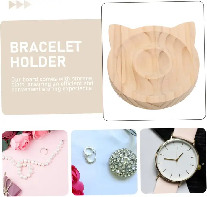 Planche de perles en bois pour bricolage