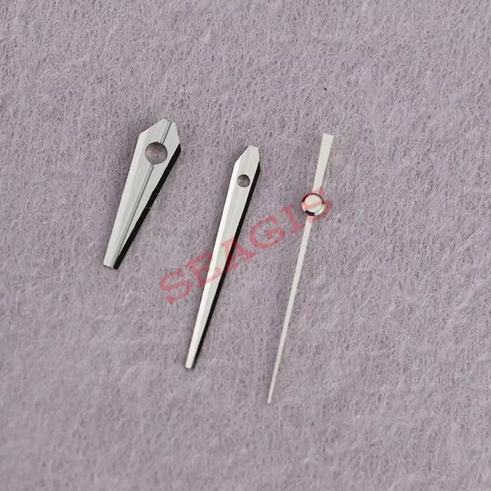 Aiguilles argentées GS, mouvement NH35, accessoire de montre pour cadran de montre classique