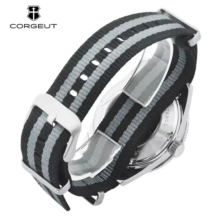 Montre japonaise lumineuse automatique pour hommes, verre saphir 41MM, étanche à 100m, bracelet en N