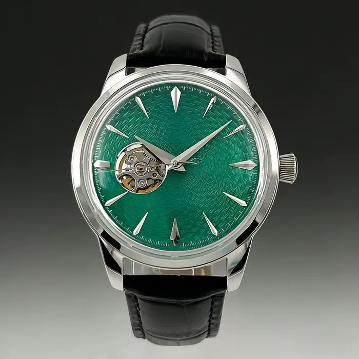 Montre ronde automatique mécanique rétro pour homme NH38