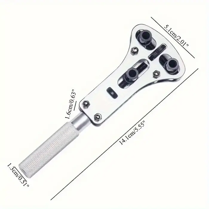 Outil de réparation de montre ouverture-boîtier réglable 18 bits kit de réparation pour démontage et remplacement de batterie professionnel