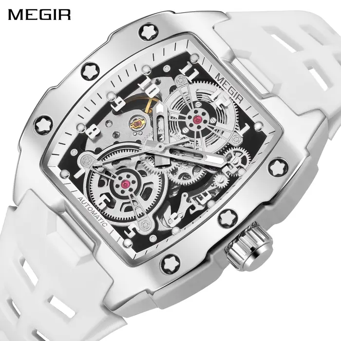 Montre mécanique sportive automatique lumineuse résistante à l'eau pour hommes occasions spéciales entraînement activités aquatiques