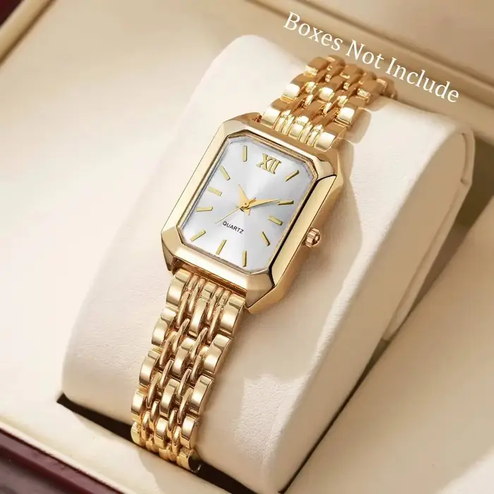 Montres rectangulaires élégantes pour femmes