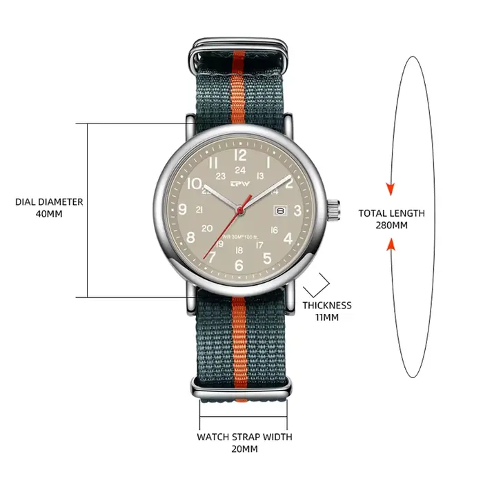 Montre de terrain TPW 2026
