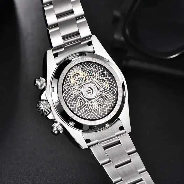PAGANI DESIGN Montre mécanique automatique pour homme en acier inoxydable étanche sport 10 bars