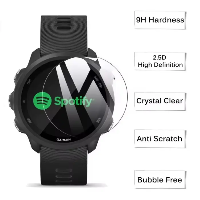 Étui de protection et protecteur d'écran 2 en 1 pour Garmin Forerunner 55 158