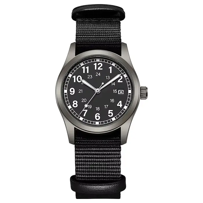 Montre de terrain TPW pour femme 2026, boîtier 34 mm, bracelet en tissu facile à lire, affichage 24h
