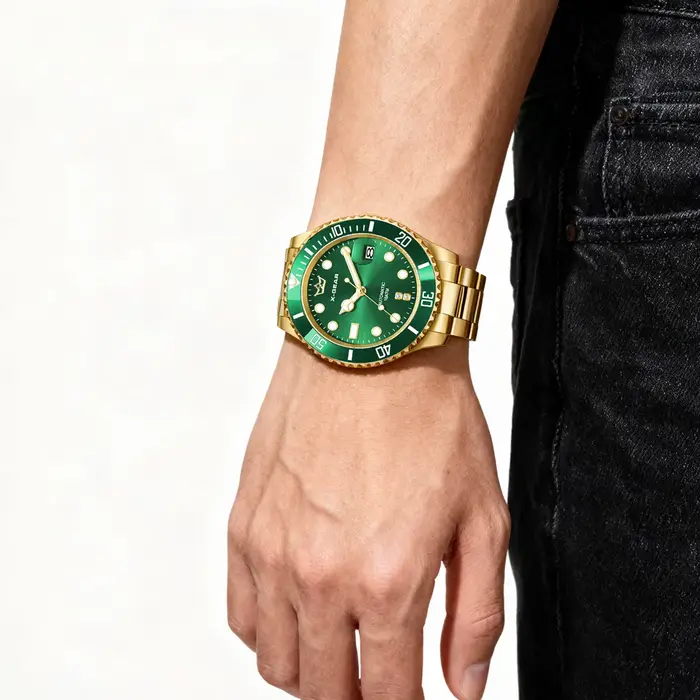 Montre X-GEAR Business en acier inoxydable