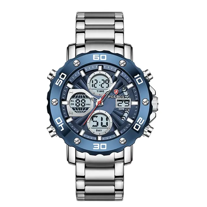 Montres LIGE pour hommes, marque de luxe, montre-bracelet à Quartz, étanche, horloge numérique milit