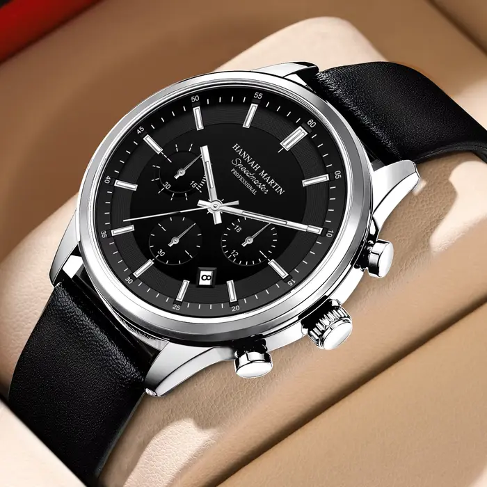 Montre à Quartz Multifonctionnelle pour Homme