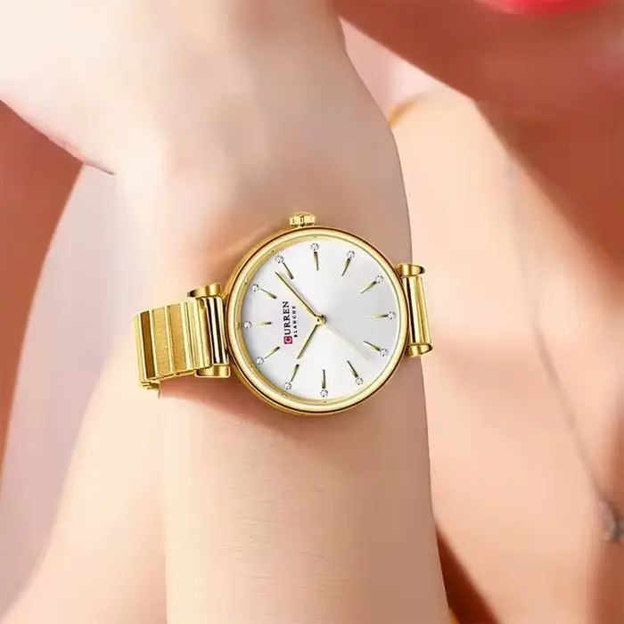 CURREN 9081 montre à Quartz pour femme élégante avancée bracelet en acier inoxydable étanche
