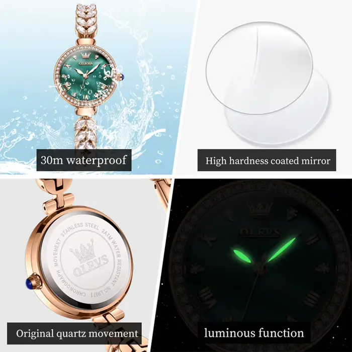 Montre-bracelet OLEVS 9971 originale pour femme