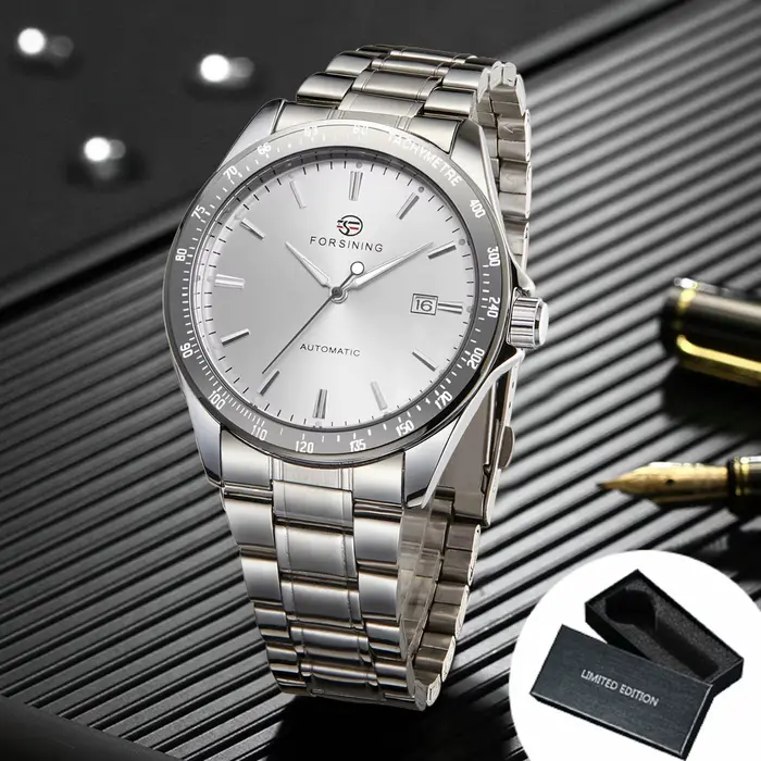 Forsining Business montre mécanique automatique pour hommes calendrier haut de gamme bracelet en aci