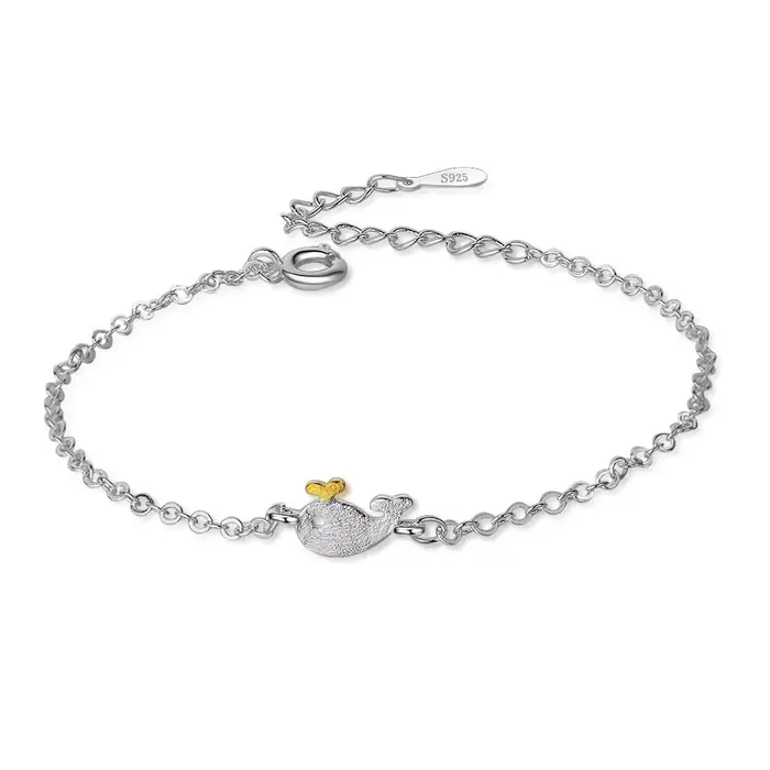 Nouveau Bracelet Artisanal Exquis en Argent Sterling 925 pour Femme