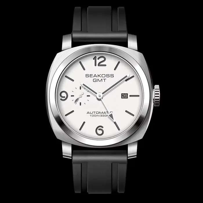 SEAKOSS 100m plongée hommes GMT montres mécaniques automatiques 1963 horloge 2557 mouvement mouette 