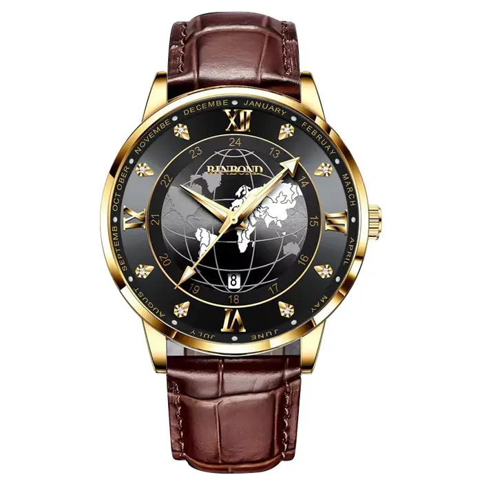 Montres de luxe BINBOND en quartz pour hommes, lumineuses, étanches, avec date automatique, montre h