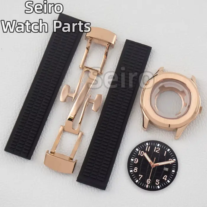 Boîtier de montre pour femme avec bracelet en caoutchouc pour AQUANAUT Nautilus