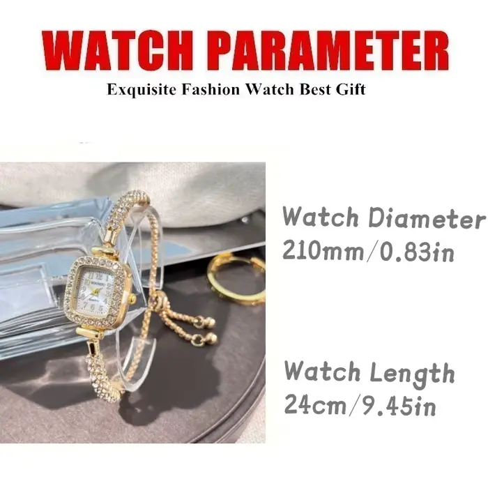 Montre carrée élégante pour femme