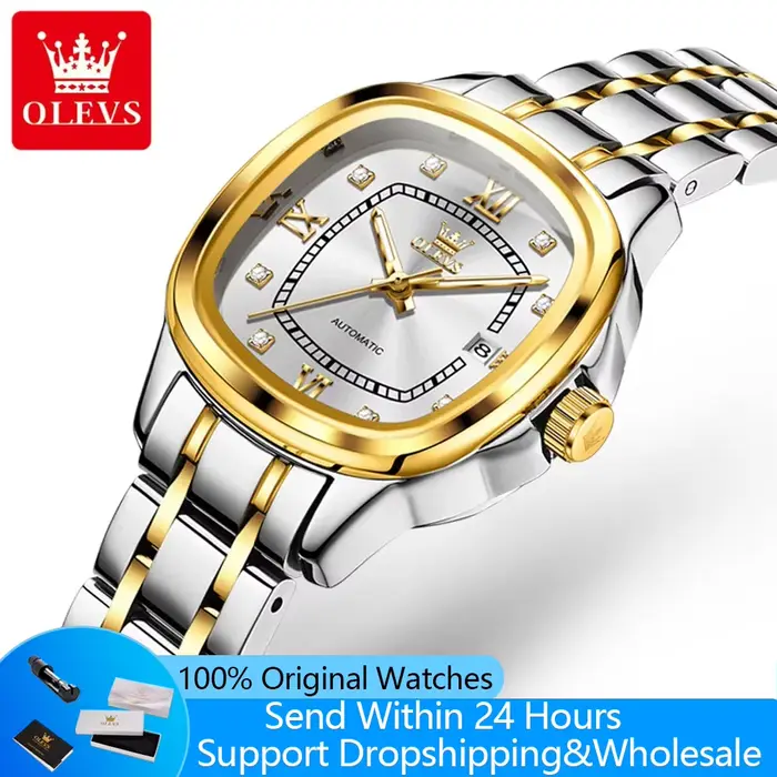 OLEVS 9810 femme montre automatique mode diamant échelle