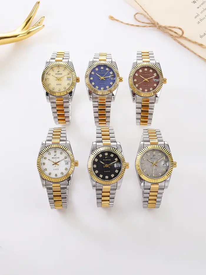 RICECGO montre d'affaires de luxe en strass