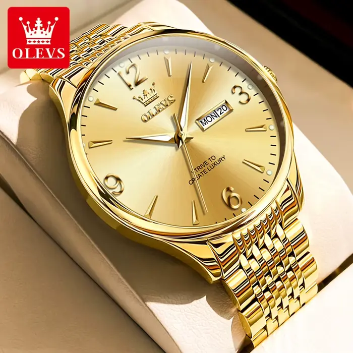 OLEVS 2928 montres pour hommes originales mode Simple Auto Date cadran numérique élégant homme montr
