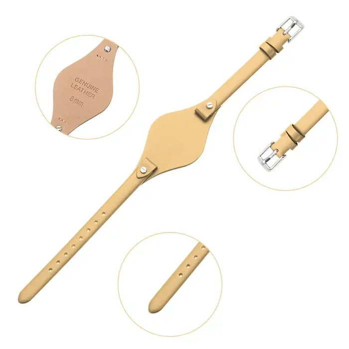 Bracelet de montre en cuir véritable pour Fossil ES3077 2830 3262 3060 4176 4119 4026 4340 couleur beige rose noir jaune rouge noir vert bleu noir de charbon ocassionnels spéciaux