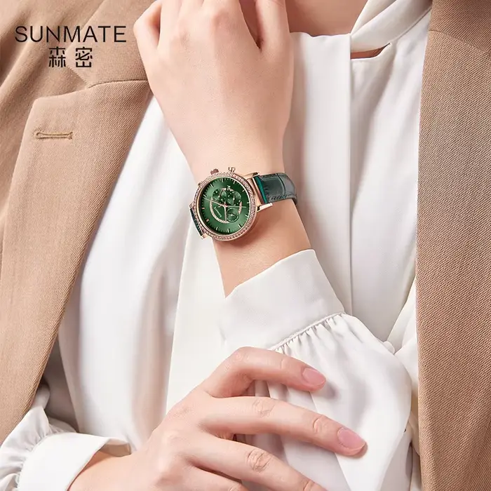 SUNMATE montre pour femme de luxe et élégante de haut niveau