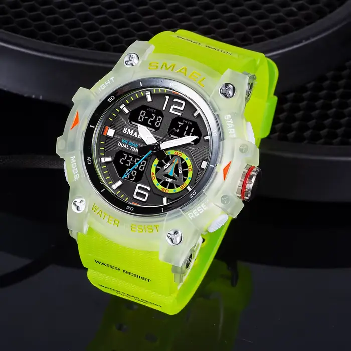 Montre SMAEL Bracelet Sport Chronomètre Affichage Heure Touriste Étanche Occasions Spéciales