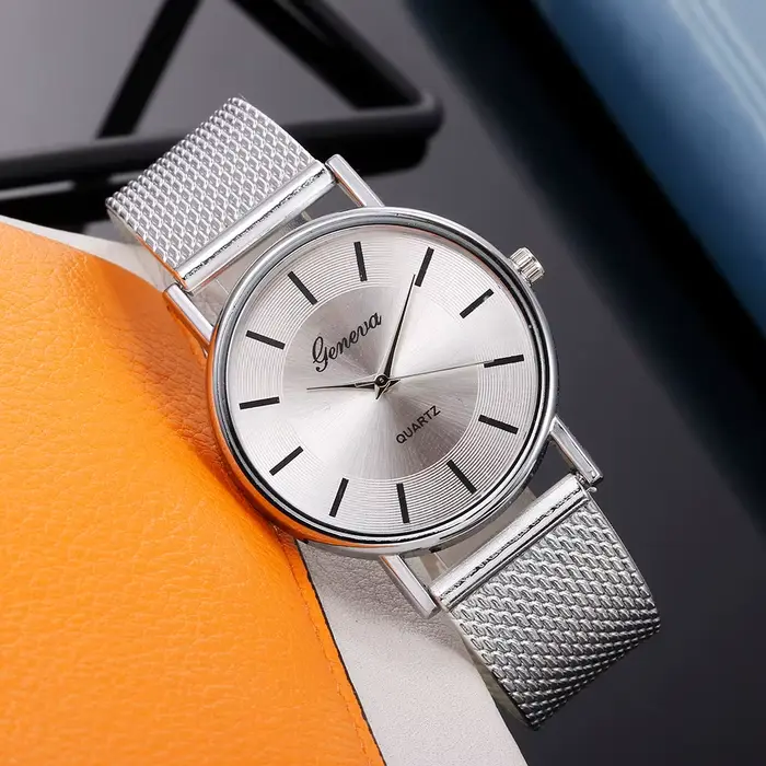 Montre à quartz de luxe pour femme, horloge, montre-bracelet, 2024