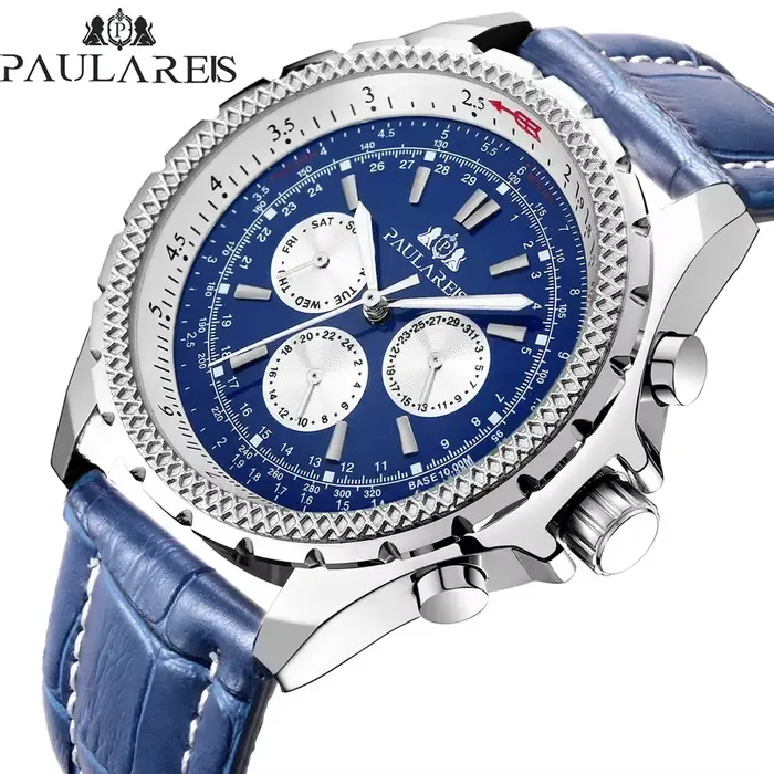 Montre automatique à mouvement mécanique pour homme