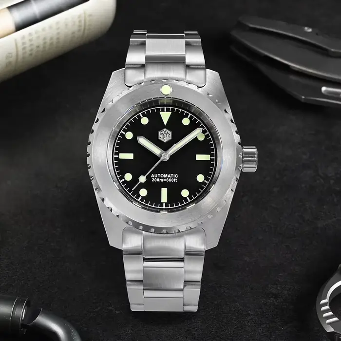 San Martin – montre de plongée rétro pour hommes