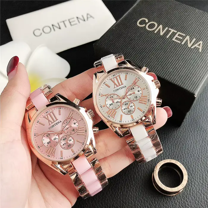 Montres-bracelets simples en acier inoxydable pour femmes