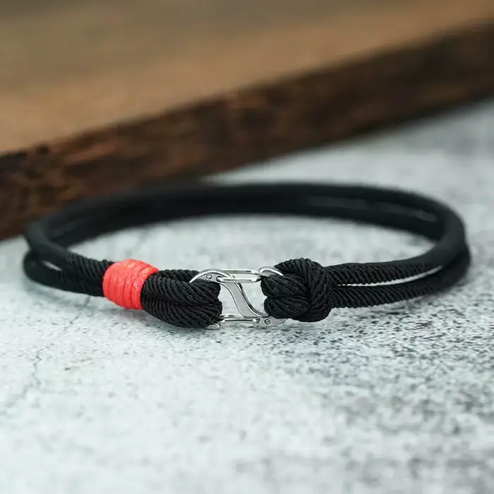 Bracelets simples pour hommes tissés à la main détachables 7 couleurs