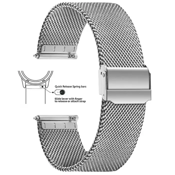 Bracelet de montre à dégagement rapide 8mm 10mm 12mm 14mm 15mm 16mm 20mm 24mm 18mm 22mm Bracelet de 