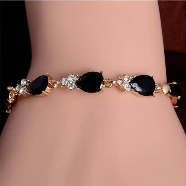 YLWHJJ – Bracelet de Tennis romantique en feuille de zircone pour femmes