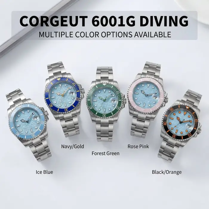 Montre de plongée automatique CORGEUT pour homme