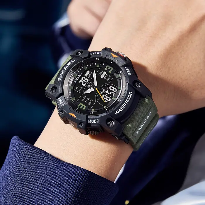 Montre SMAEL 8117 résistante à l'eau 50M ( ) avec alarme