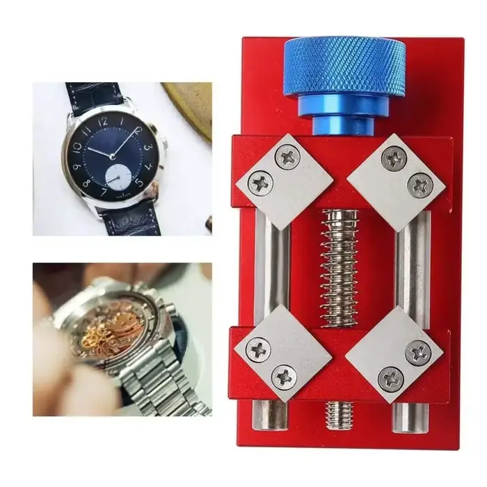 Outil d'entretien et de réparation pour montres : Ouvre-baquet à 4 lames rondes