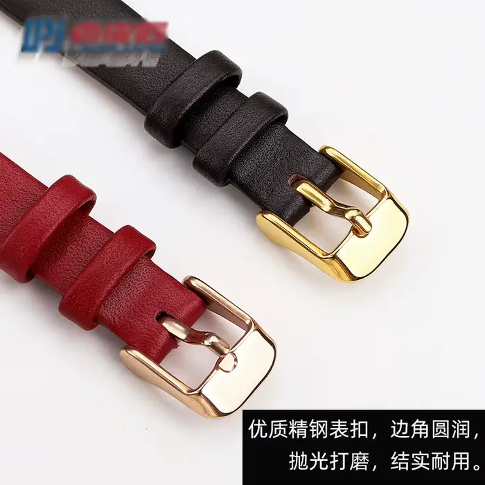 Bracelet de montre en cuir véritable pour femmes, élégant et polyvalent pour diverses occasions et styles