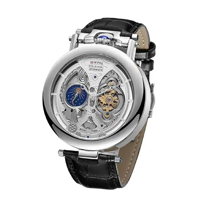 Montre mécanique à tourbillon cadran sans numéros édition limitée