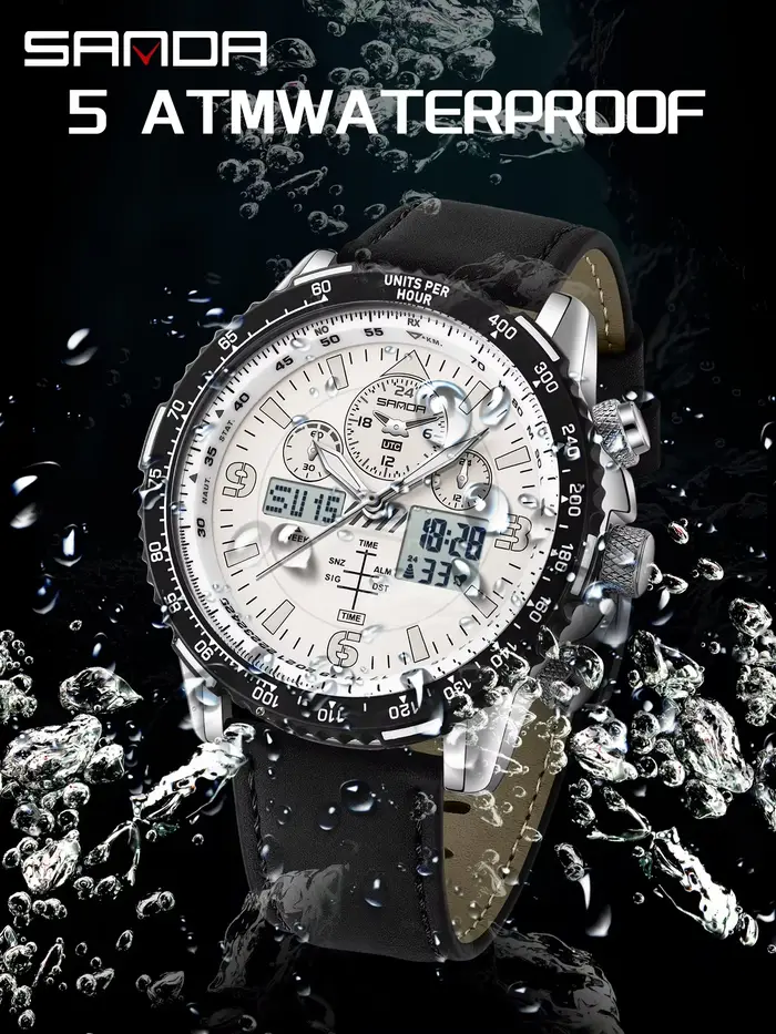 SANDA – montre à Quartz pour hommes