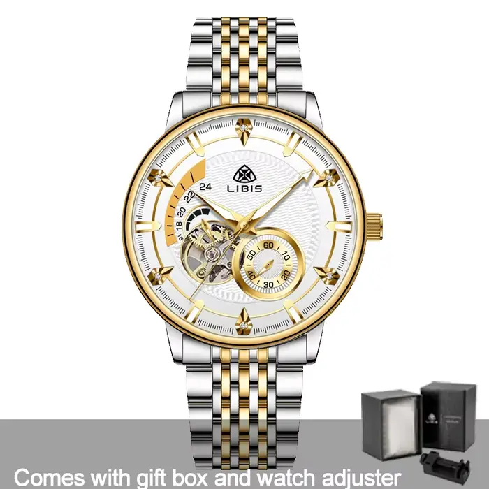 Montre de luxe pour homme en acier inoxydable